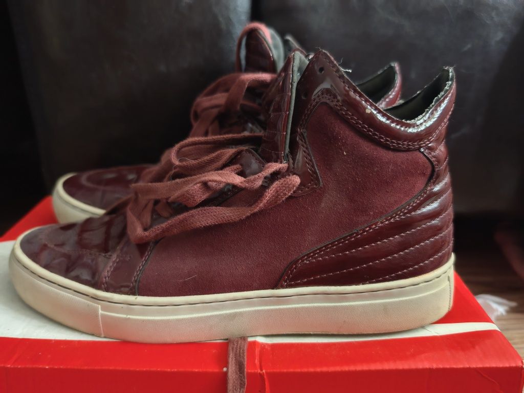 Bordowe buty Zara r. 41