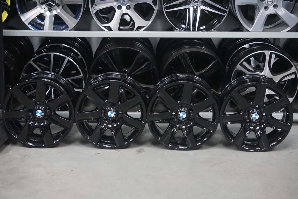 Alufelgi oryginał BMW 5x120 8Jx17 et47 cb72,6 czarne perła, nowe dekle