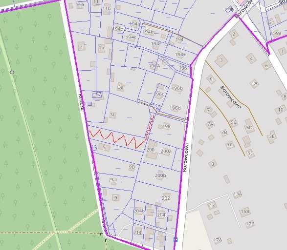 Działka 24a Chrzanów Borowiec przy lesie