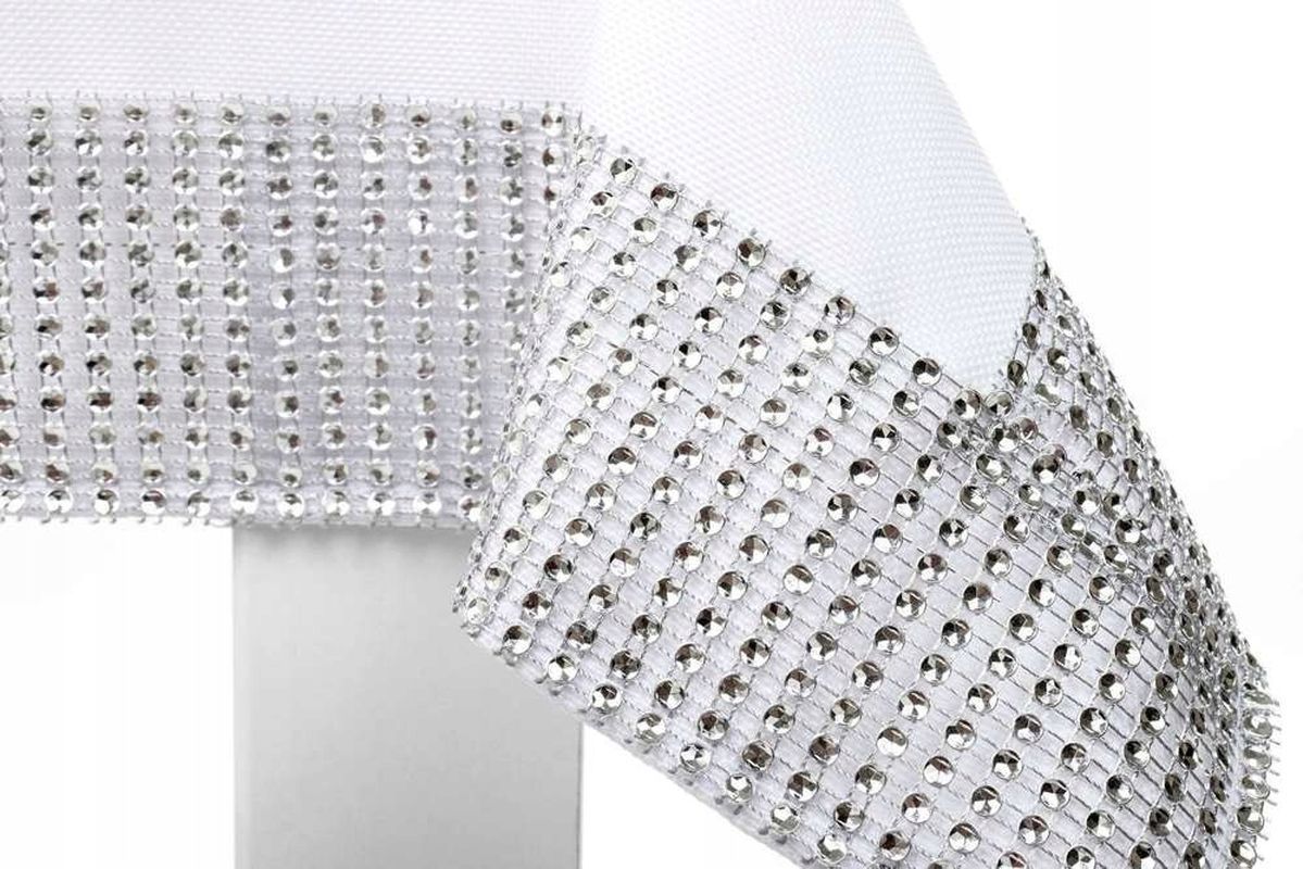 Obrus plamoodporny 130x180 cyrkonie Diament Biały
