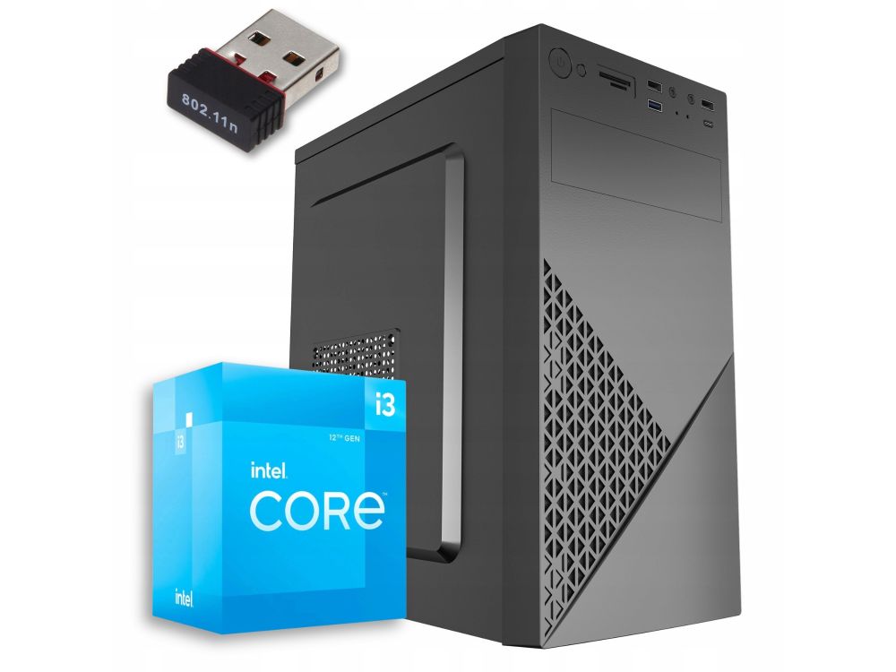 Komputer stacjonarny Pix ProTask V1 i3, 16GB DDR4, 1TB SSD, Win11 Pro