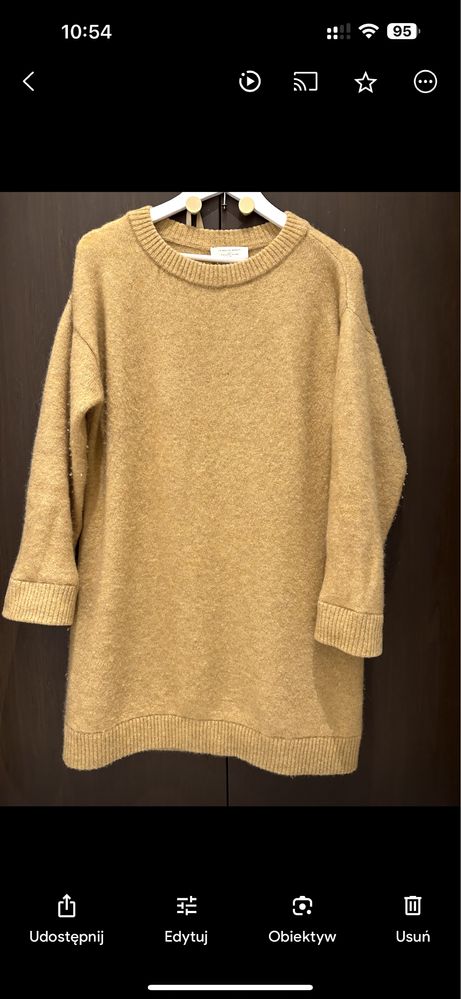 Sukienka sweter Sezane  S 36 wełna baby alpaka