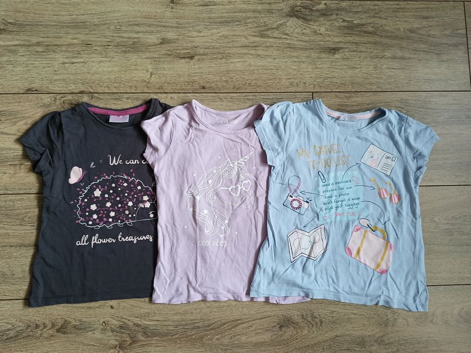 Zestaw szt 98 koszulek t-shirt bluzek krótki rękaw