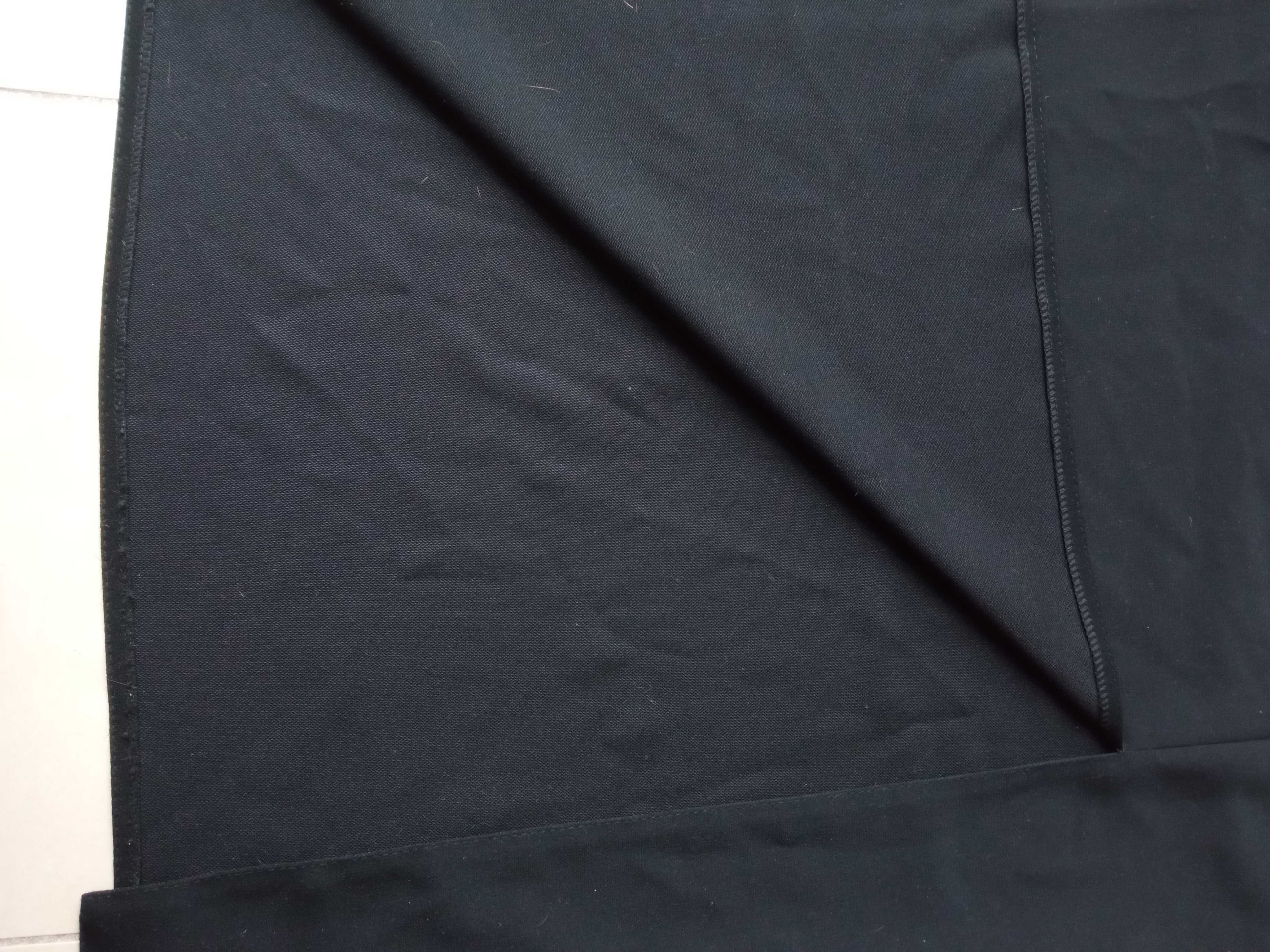 Długa elegancka czarna spódnica obcisła biurowa 42 XL poliester