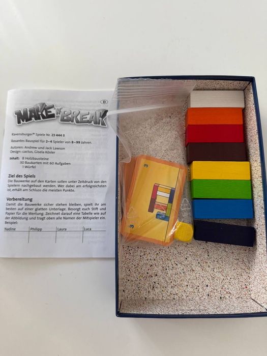 Настільна гра Будуй і Руйнуй від Ravensburger велика і міні версіі