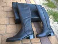 NOWE Buty-Kozaki OFICERKI Damskie38 Natural skóra100% CZARNE Klasa Gw6