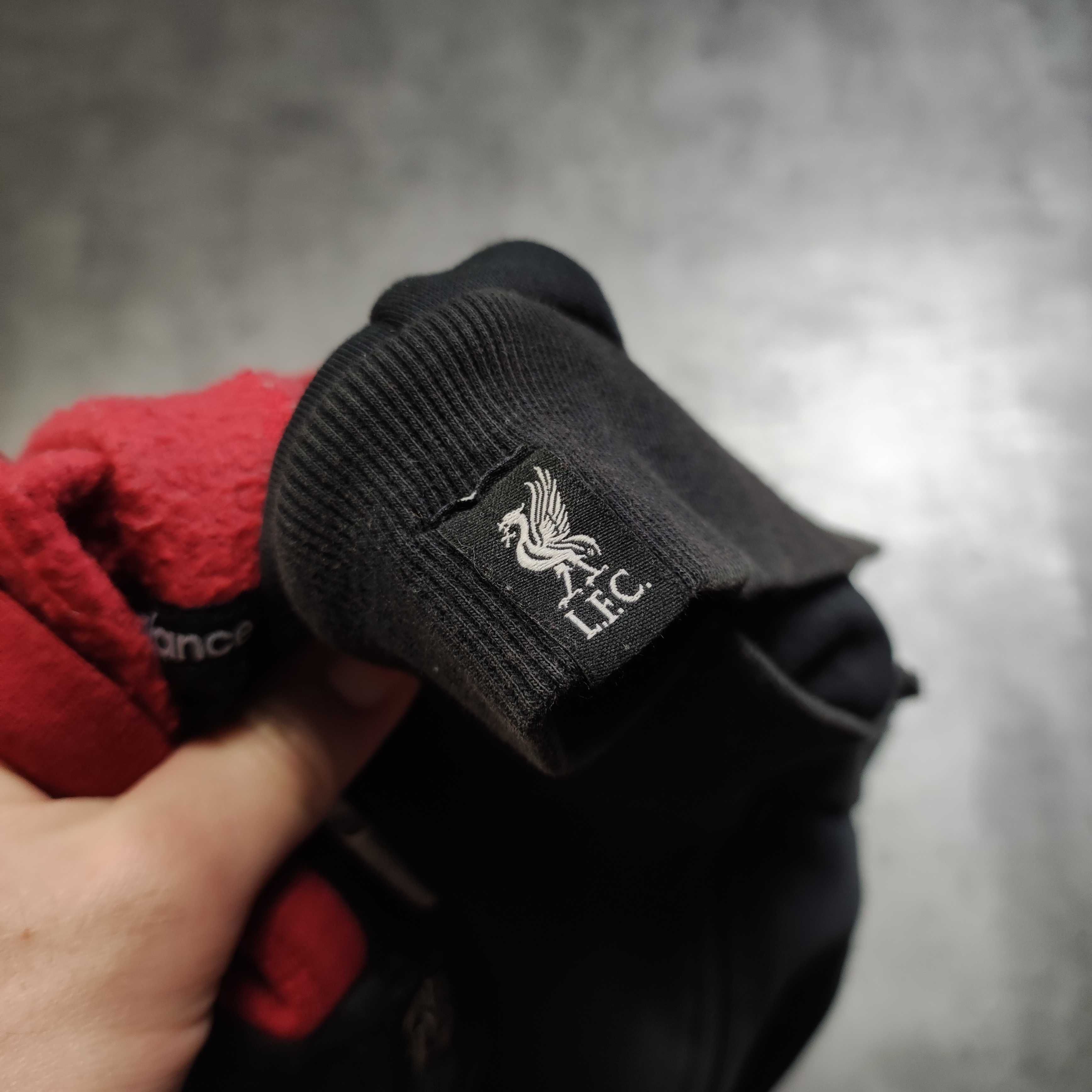 MĘSKA Bluza z Kapturem Hoodie Piłka Nożna Liverpool New Balance Haft