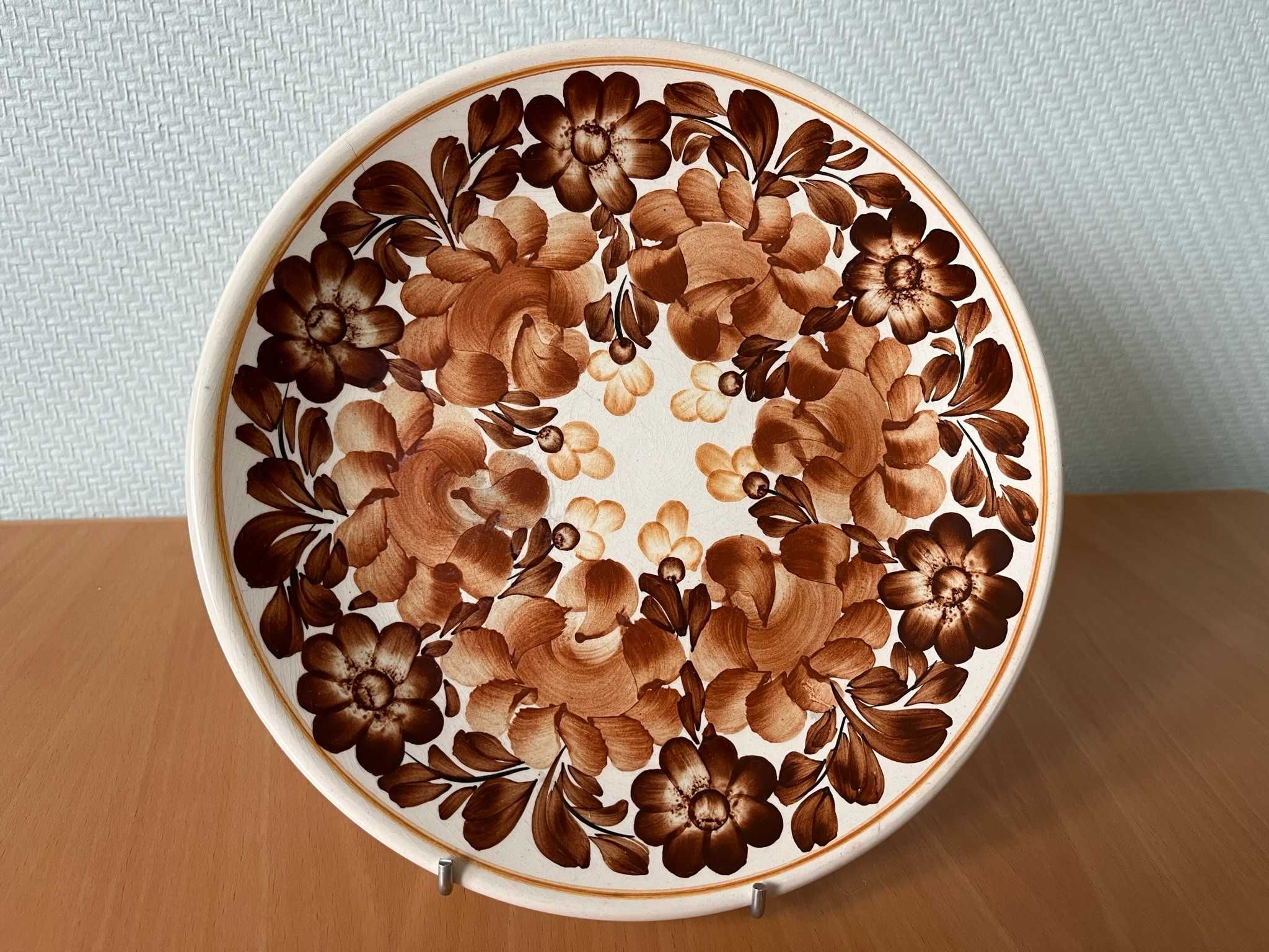Fajans Koło – stary ozdobny talerz ceramiczny, ceramika PRL