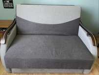 Rozkładana sofa amerykanka szara