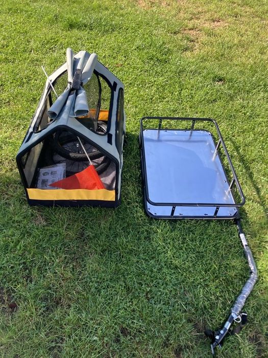 Przyczepka rowerowa dla psa zciągany kontener nowa