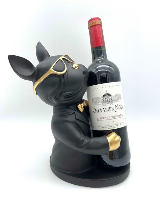 Stojak na wino Buldog BL figurka BM2071 na prezent PROMOCJA