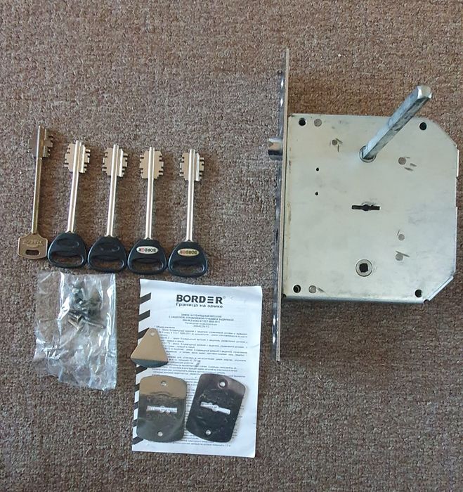 Врезной замок BORDER Модель: ЗВ9-6К.3