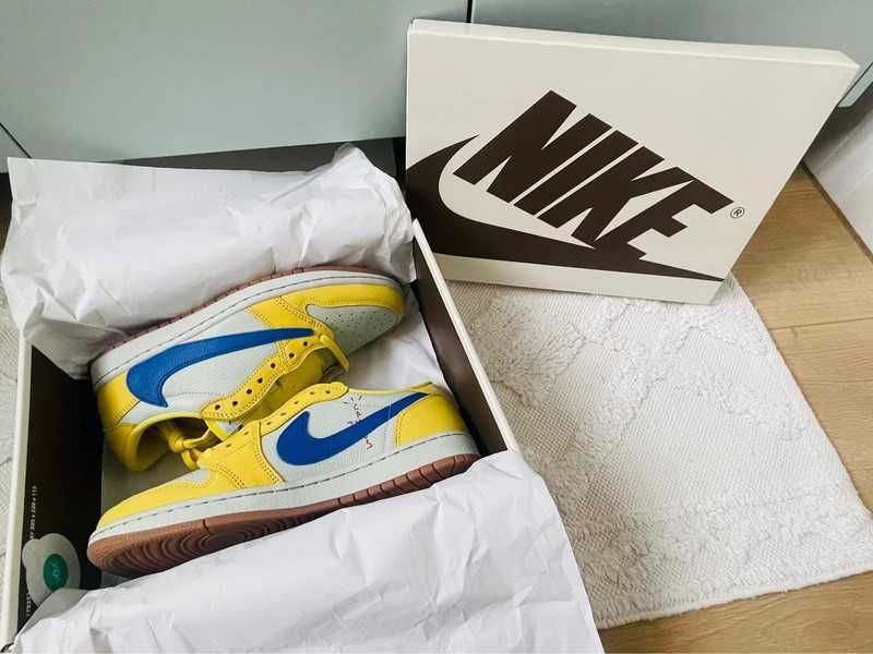 Jordan 1 Retro Low OG SP Travis Scott Canary EU.42