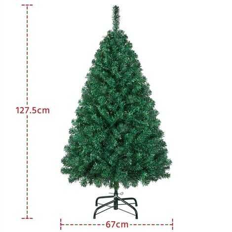 Sztuczna choinka świerk ze stojakiem 127,5 cm zielona