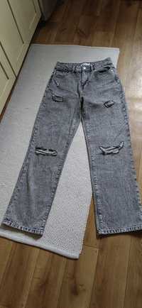 Spodnie jeans  szerokie 40