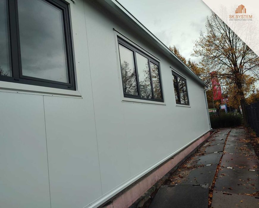 Hala 220 m2 stalowa magazyn warsztat płyta konstrukcja SK SYSTEM