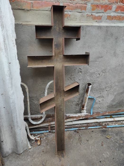 Крест пам'ятник Форма для заливки надгробного креста