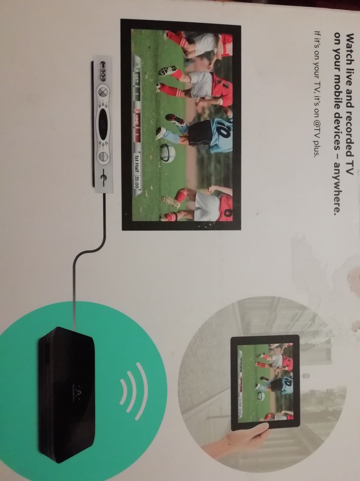 Box para ver/gravar TV remotamente num Smartphone/tablet/computador
