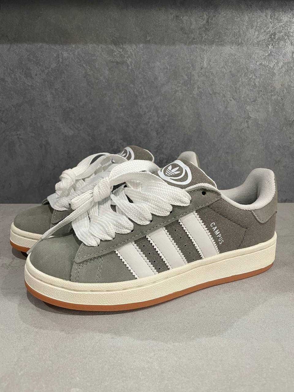Женские кроссовки Adidas Campus серые / Адидас Кампус 37 38 39