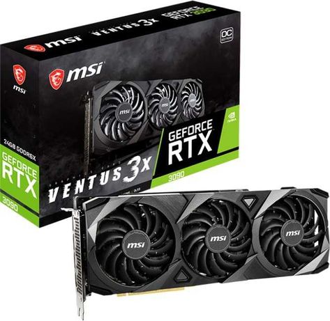 Видеокарта MSI GeForce RTX 3090 VENTUS 3X 24G OC (в наличии)