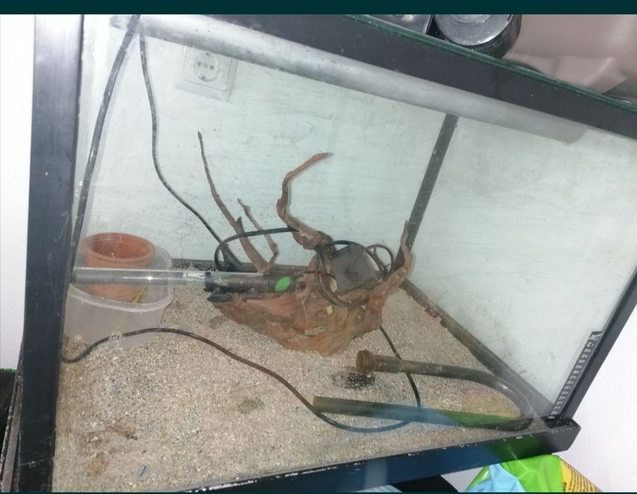 Aquário com suporte