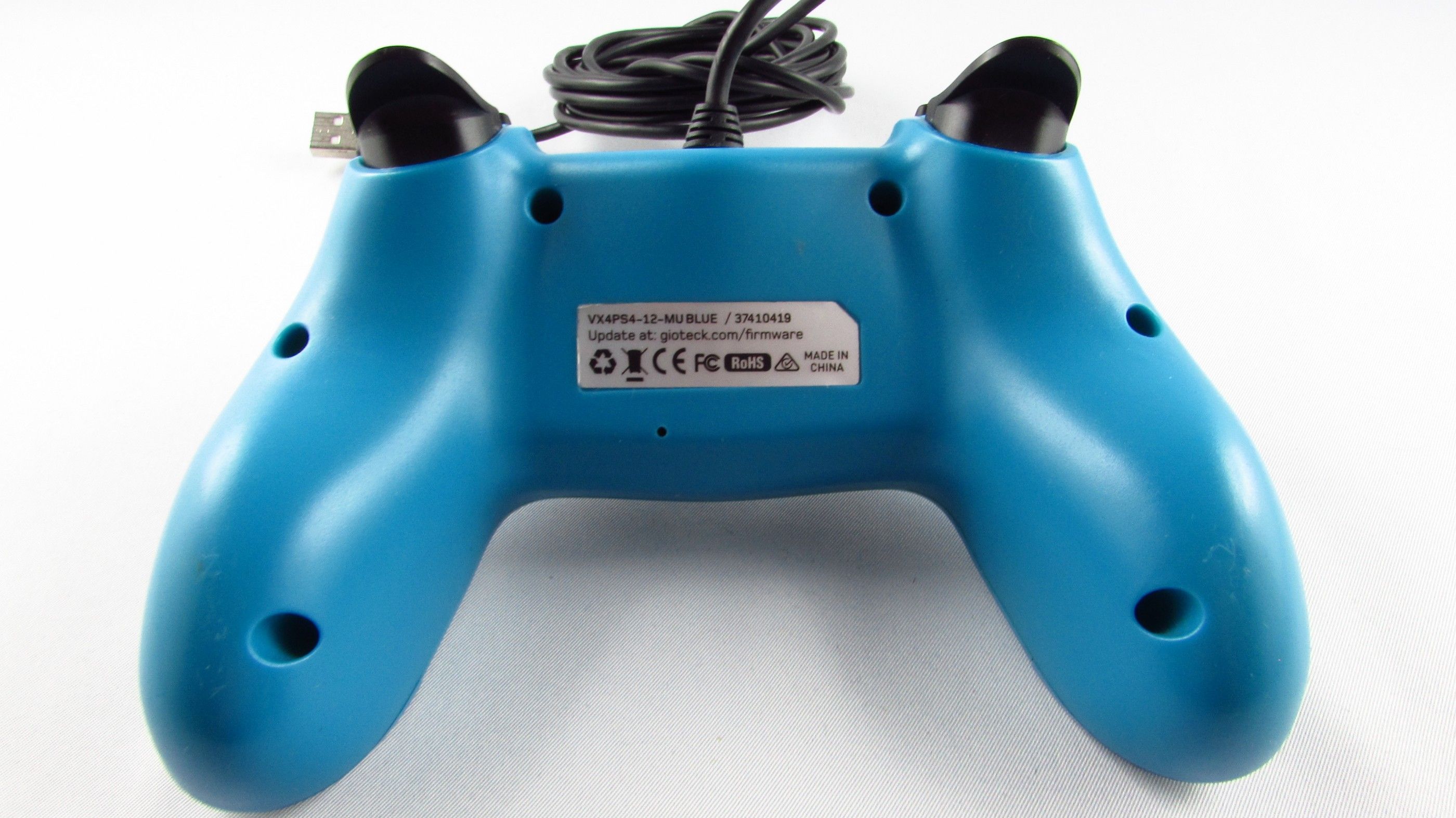 GIOTECK - VX-4 - Kontroler Pad Przewodowy PC PS4 Niebieski