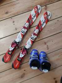 Narty 80 cm z butami buty narciarskie