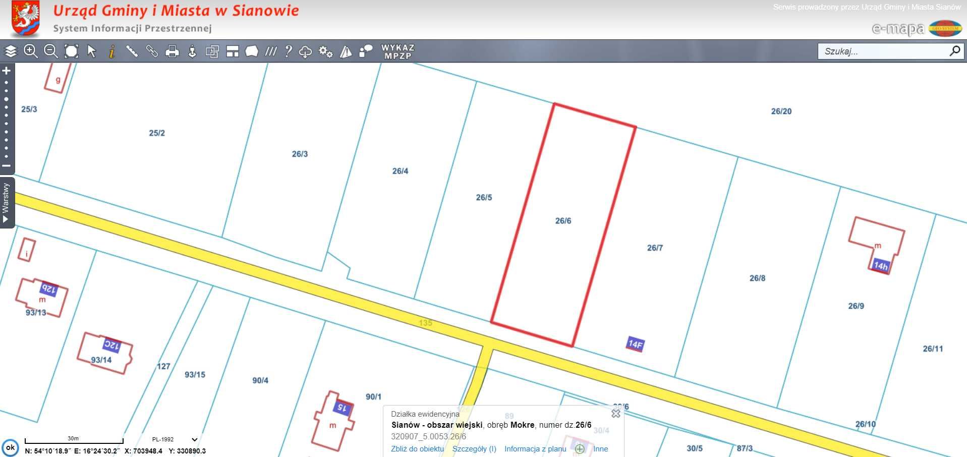 Działka budowlana na sprzedaż Mokre 14 km od Koszalina . 88 zł m2