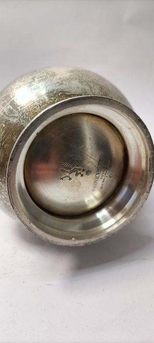 Stary posrebrzany dzbanek mlecznik Original Wellner lata 40. T3