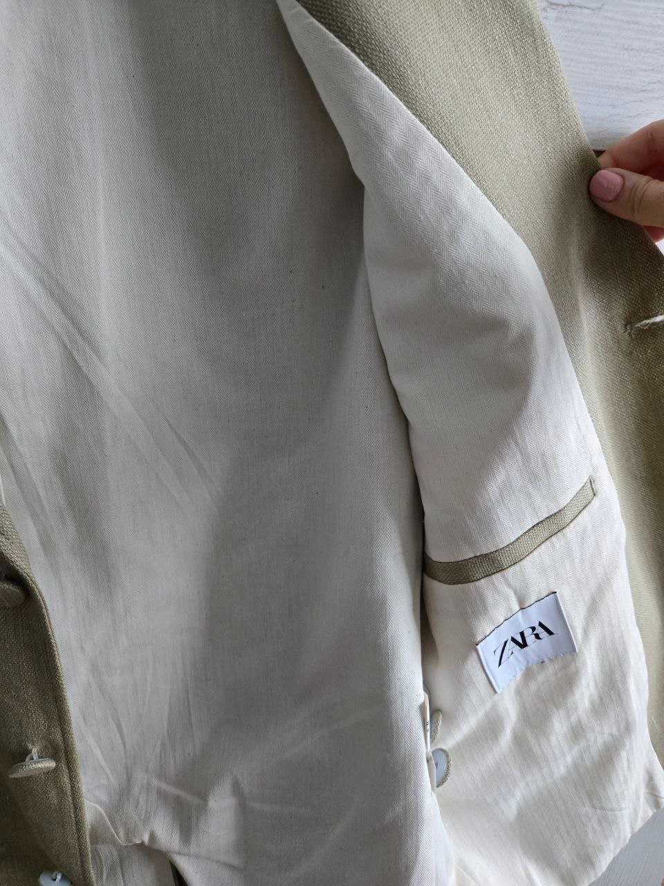 Піджак лляний Zara новий