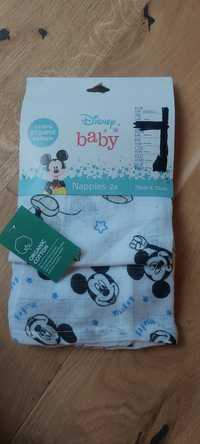 Nowe gazy, pieluchy tetrowe Disney Baby