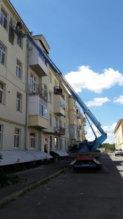 Услуги автовышки 17, 22, 30 метров. Услуги автовышки с электриком