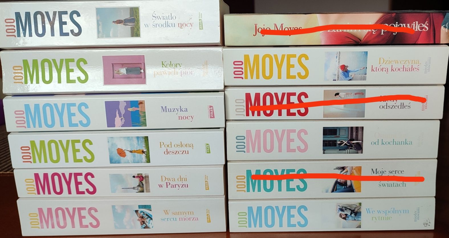 Jojo Moyes zestaw książek 9 szt.