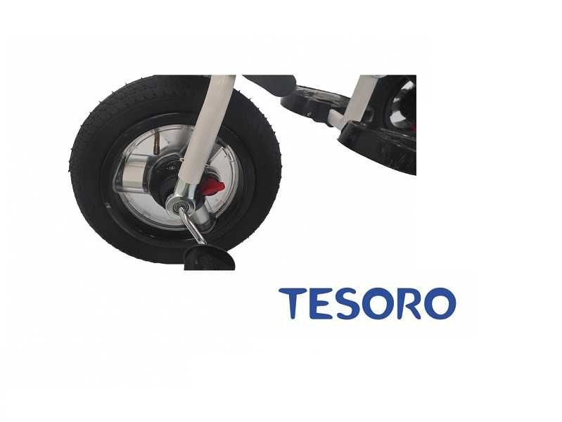 Rowerek trójkołowy Tesoro BT-10 obracane siedzenie pompowane koła
