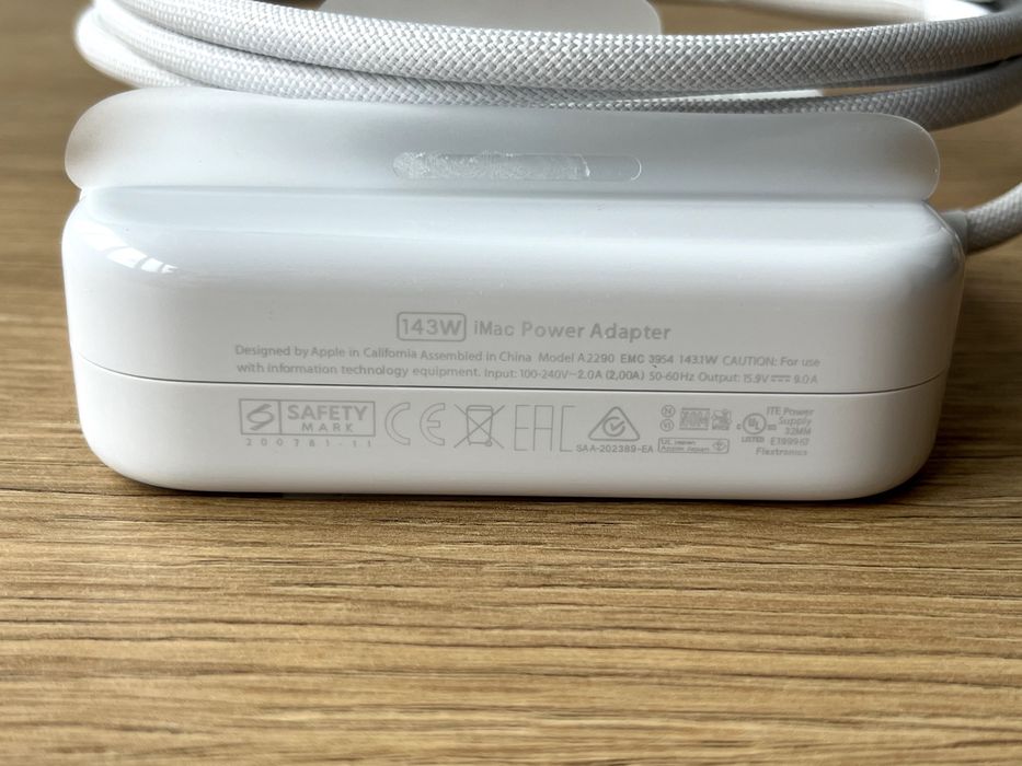 Блок живлення Apple 143W Power Adapter + Ethernet для iMac 24 M1 M3 M4