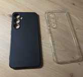 Etui Samsung Galaxy S24 5G czarne 3mk + transparentne przezroczyste
