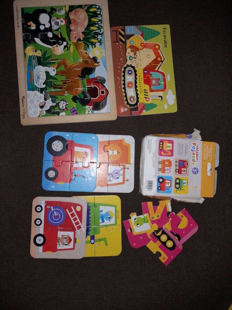 Puzzle drewniane i tradycyjne dla maluchów