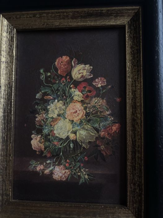 Obraz kwiatow w wazonie