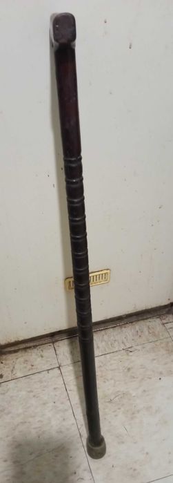 Трость старинная, деревянная, стильная палица.