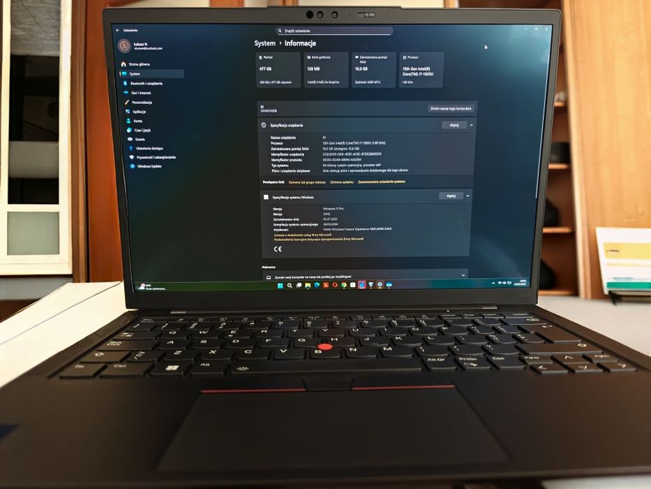 Lenovo ThinkPad X1 Carbon GEN 11 OLED i7 16/512 gw 2028