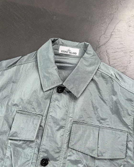 Куртка STONE ISLAND 41620 Nylon Metal Watro-Tc In Econyl Lead Grey