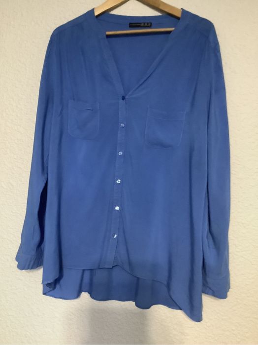 Niebieska koszula Atmosphere 46 48 cienka wiskoza