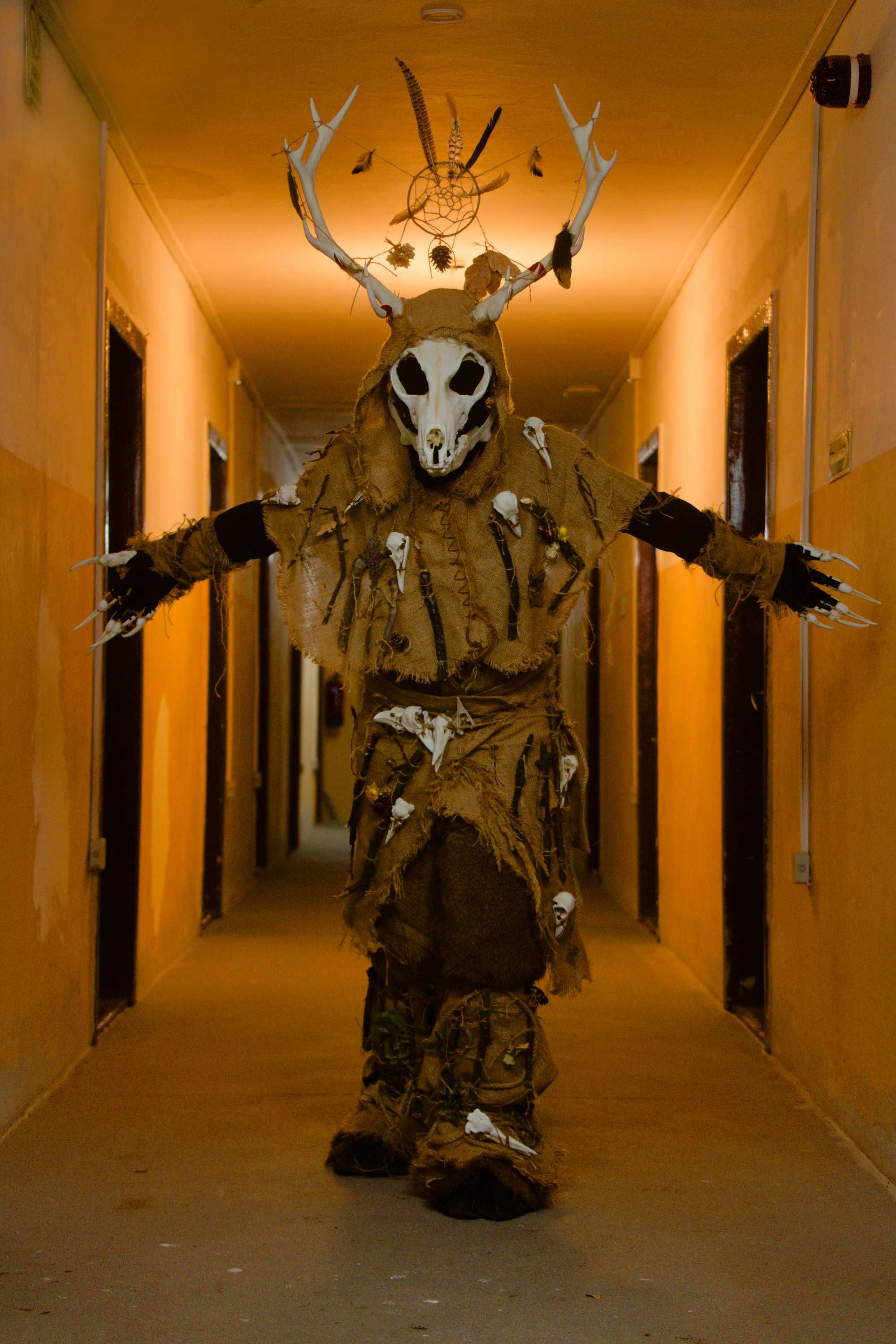 Maska Leszy Wendigo (wiedźmin) ruchoma żuchwa czaska Cosplay druk 3d