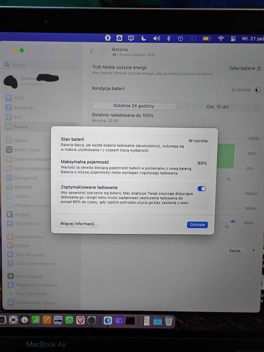 Apple MacBook Air M1/8GB/256/Mac OS Space Gray