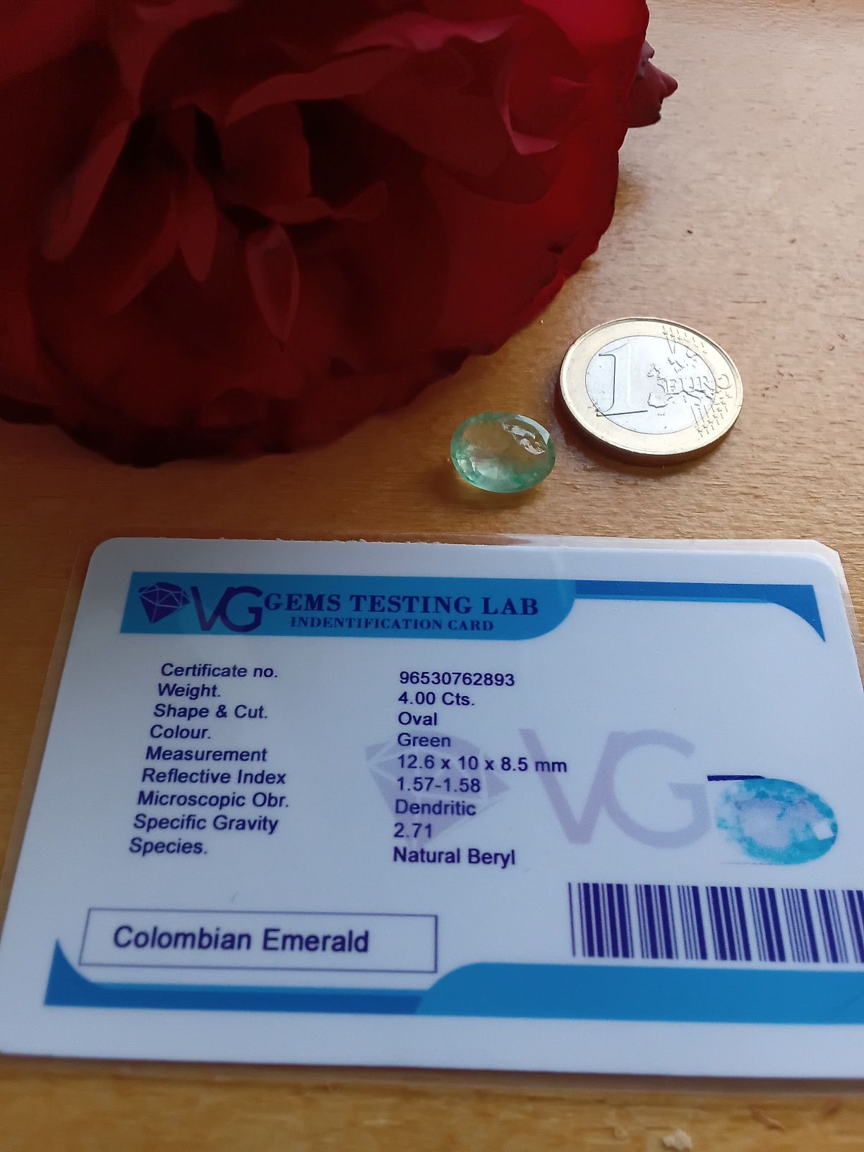 Esmeralda Natural da Zâmbia – 4.00ct