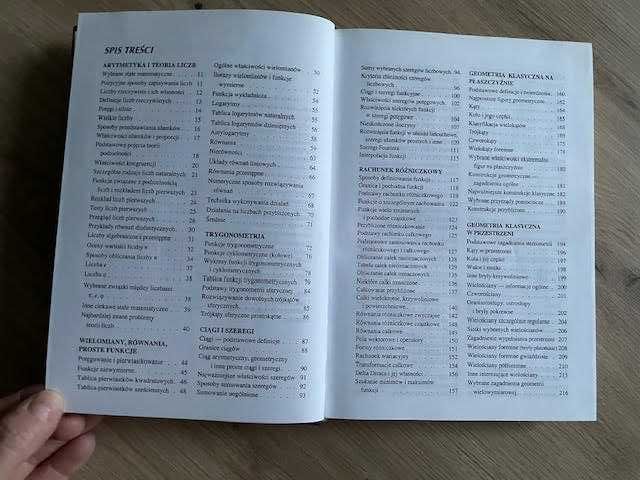Tablice matematyczne wydawnictwa Cykada, autor Witold Mizerski