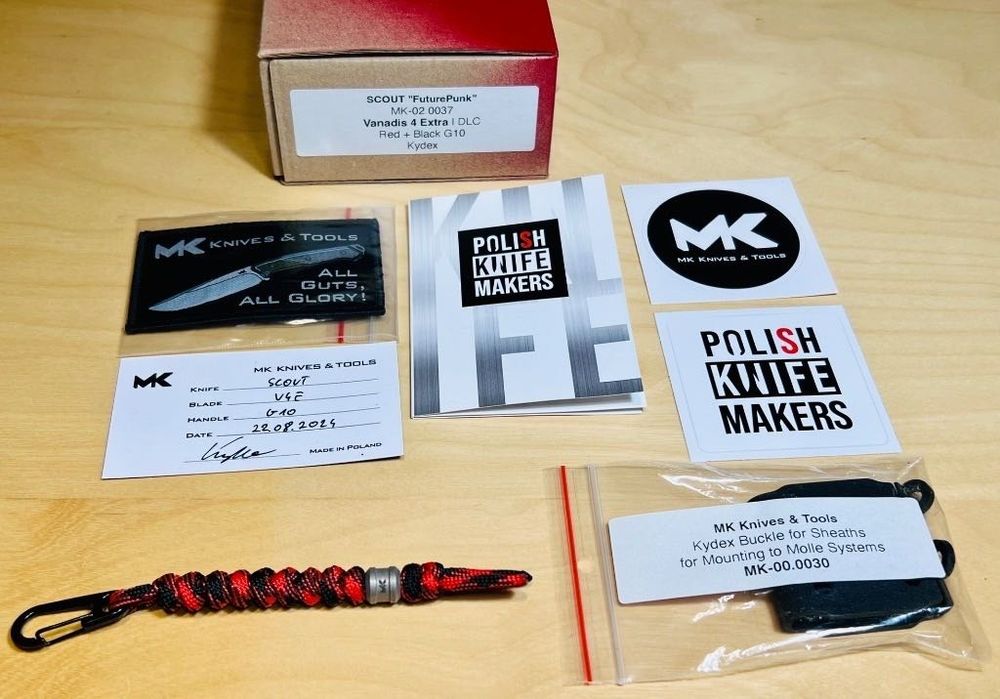 Nóż MK Knives Scout “FuturePunk” Black DLC Vanadis 4 Extra Black Kydex