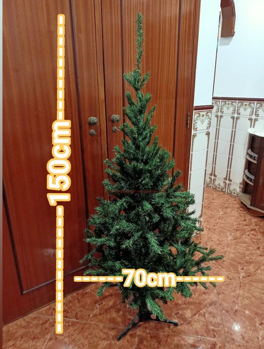 Árvore de natal verde 150cm casa quarto apartamento vivenda escritório