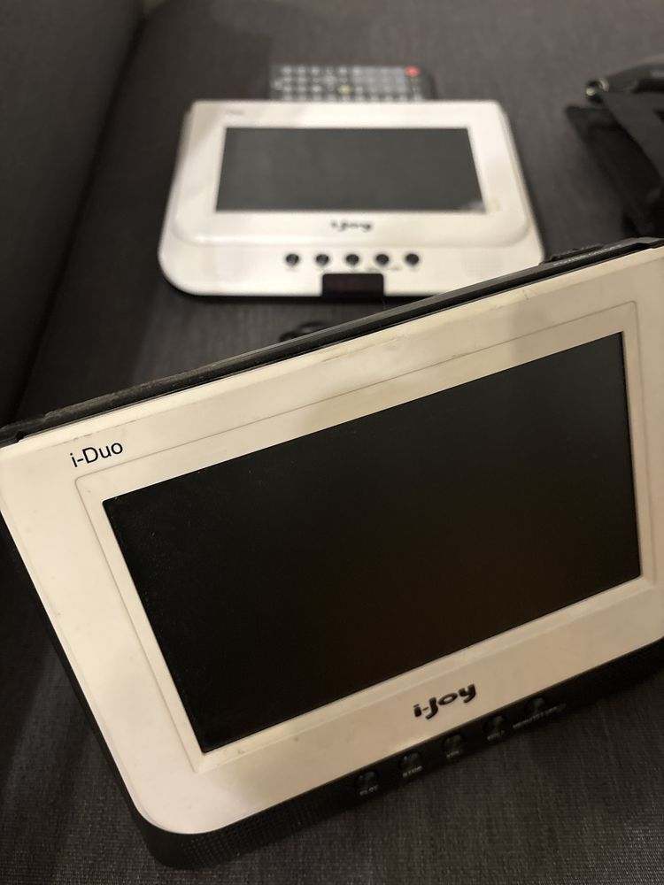 2x Monitor zagłówkowy do oglądania bajek i filmów i-Duo i-Joy 7 calowy