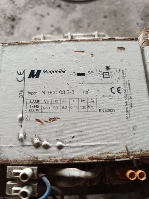 Zasilacz do lamp HS 600 w typ n600-03.3-3